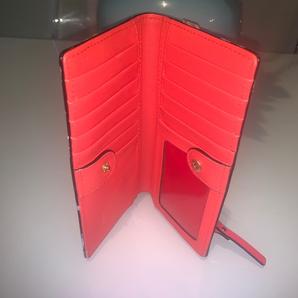 NWOT Kate Spade pink leather wallet restyled by artist - Picture 7 of 12